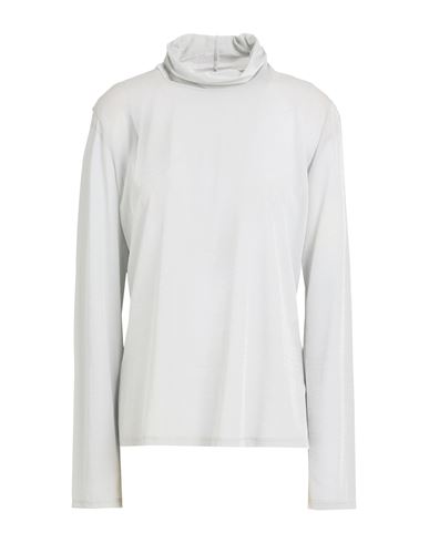 Max Mara Studio Woman Top Light Grey Size Xl Acetate, Polyamide, Metallic Fiber In Grey