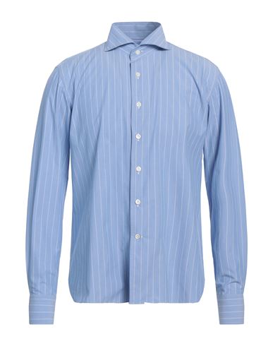 100 Hands Man Shirt Light Blue Size 17 ½ Cotton In Blue