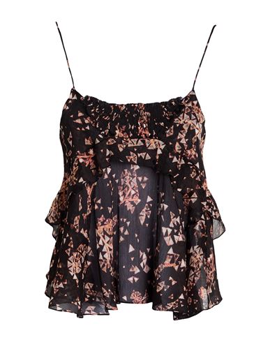 ISABEL MARANT ISABEL MARANT WOMAN TOP BLACK SIZE 10 COTTON, SILK 