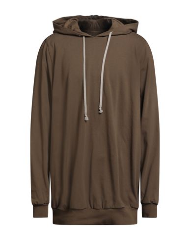 Rick Owens Man Sweatshirt Khaki Size Xxl Cotton In Green
