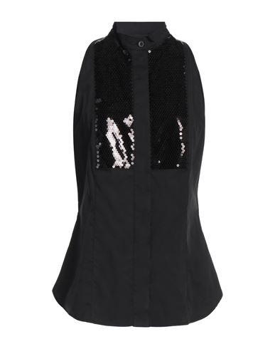 8PM 8PM WOMAN SHIRT BLACK SIZE S COTTON 
