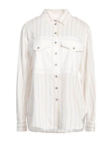 8PM 8PM WOMAN SHIRT WHITE SIZE S VISCOSE, SILK, POLYAMIDE, POLYESTER, COTTON 