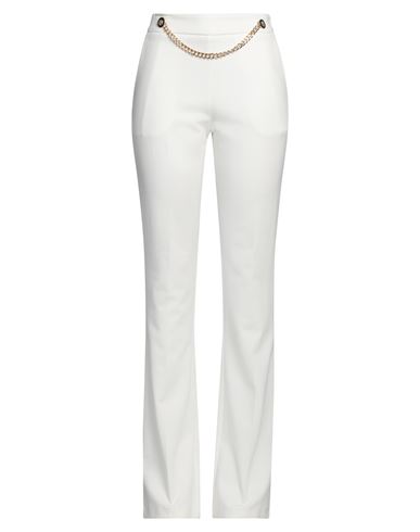 Gaelle Paris Gaëlle Paris Woman Pants White Size 10 Rayon, Polyamide, Elastane