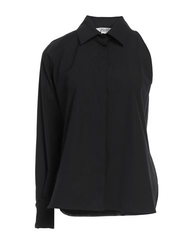 Max Mara Woman Shirt Black Size 8 Cotton, Elastane