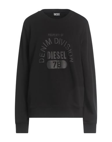 Diesel Woman Sweatshirt Black Size L Cotton