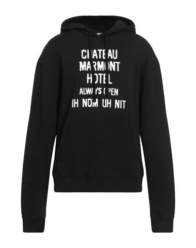 Ih Nom Uh Nit Man Sweatshirt Black Size L Cotton, Elastane In Black