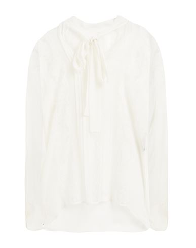 Dolce & Gabbana Woman Top Ivory Size 6 Silk, Polyamide, Viscose