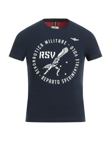 Aeronautica Militare Man T-shirt Navy Size Xxl Cotton