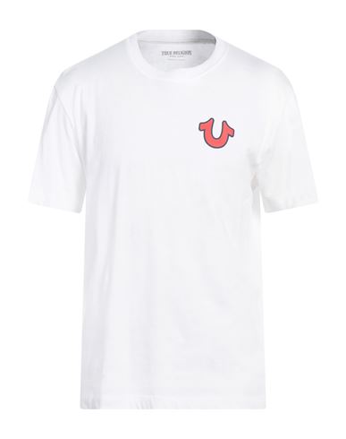 True Religion Man T-shirt White Size L Cotton