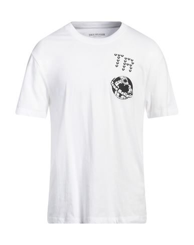 True Religion Man T-shirt White Size L Cotton