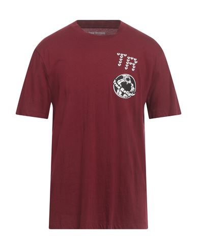 True Religion Man T-shirt Burgundy Size M Cotton