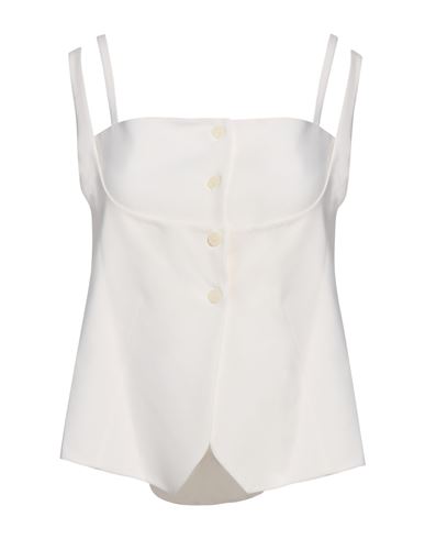 Low Classic Woman Top Ivory Size M Wool, Polyester, Polyurethane In White