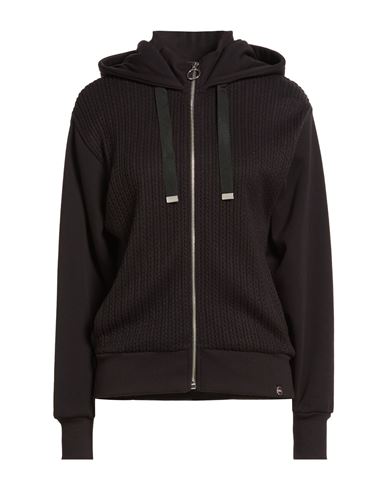 Colmar Woman Sweatshirt Black Size L Viscose, Polyester, Polyamide In Black