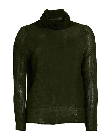Shirt C-zero Woman Turtleneck Military Green Size M Wool In Green