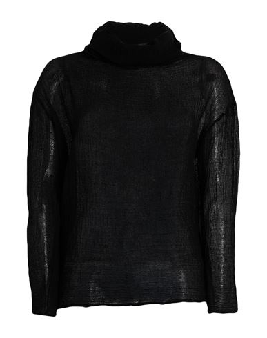 Shirt C-zero Woman Turtleneck Black Size M Wool In Black
