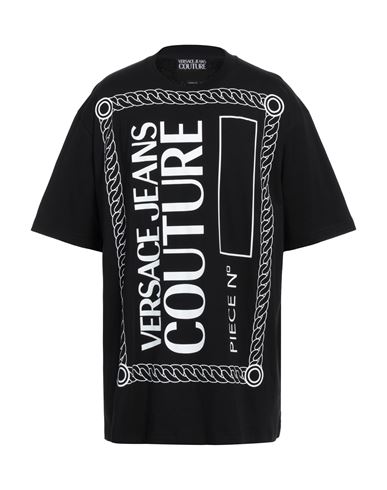 Versace Jeans Couture Man T-shirt Black Size M Cotton