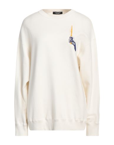 Undercover Jun Takahashi Woman Sweatshirt Ivory Size 3 Cotton In White