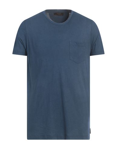 Moorer Man T-shirt Slate Blue Size 44 Cotton