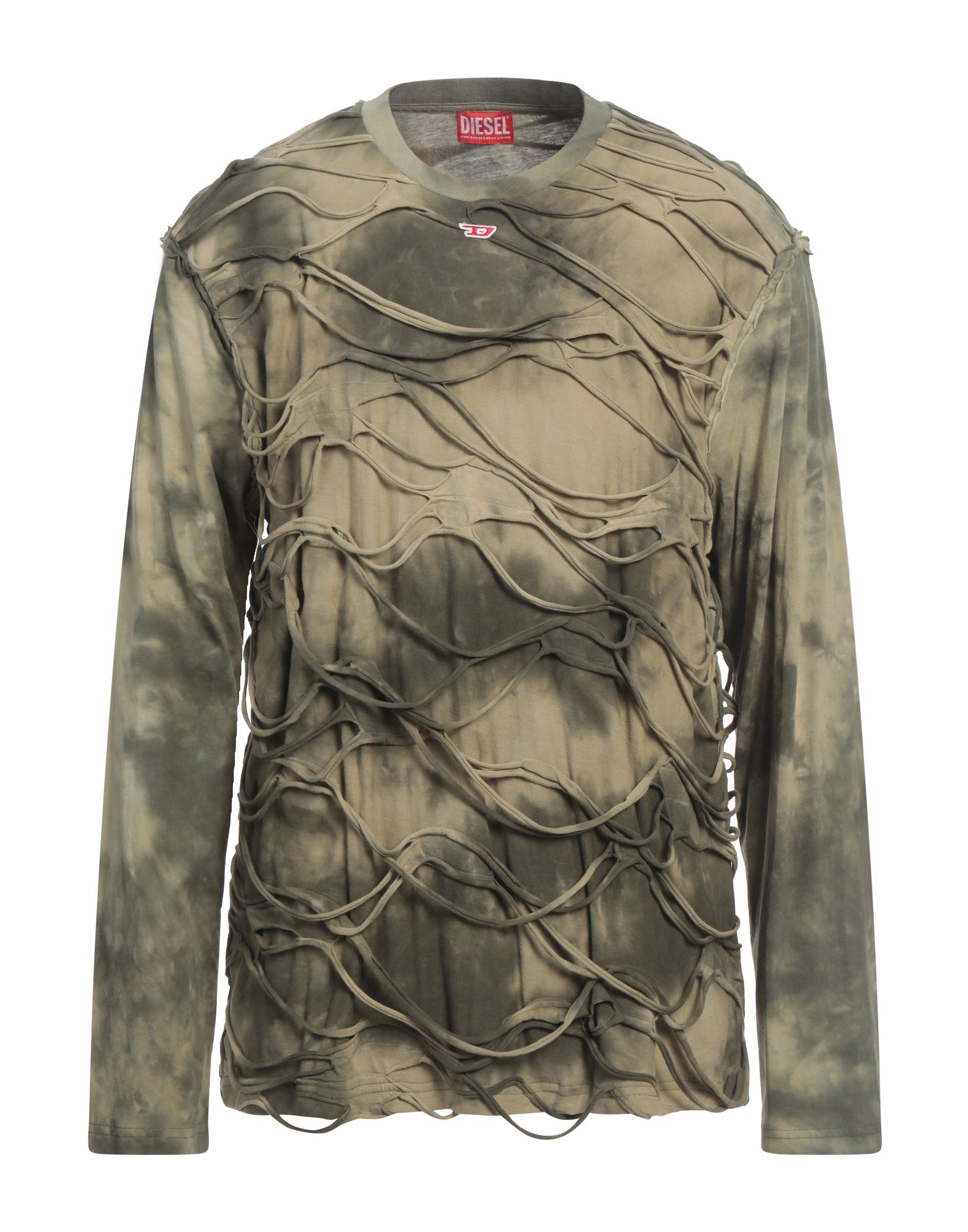 diesel　ロゴ長袖シャツ　グレー ディーゼル DIESEL Tシャツ メンズ T-DIEGOR-DIV XLサイズ