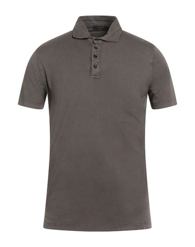 Moorer Man Polo Shirt Dark Brown Size 38 Cotton