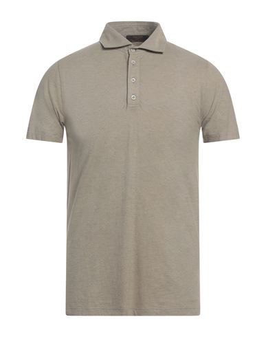 Moorer Man Polo Shirt Taupe Size 44 Cotton, Cashmere