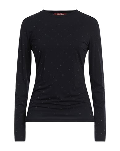Shop Max Mara Studio Woman Top Midnight Blue Size M Polyamide, Elastane
