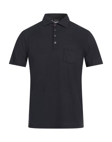 Arovescio Man Polo Shirt Midnight Blue Size 44 Cotton