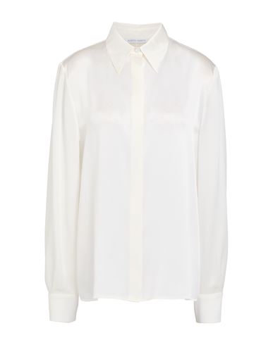 Alberta Ferretti Woman Shirt White Size 6 Acetate, Silk