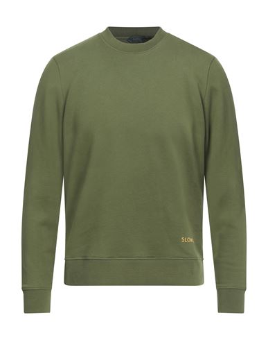 Zanone Man Sweatshirt Military Green Size Xl Cotton