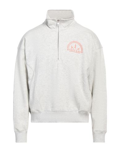 Sporty And Rich Sporty & Rich Man Sweatshirt Light Grey Size Xl Cotton, Polyester