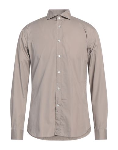 Cc Collection Corneliani Man Shirt Taupe Size 17 Cotton