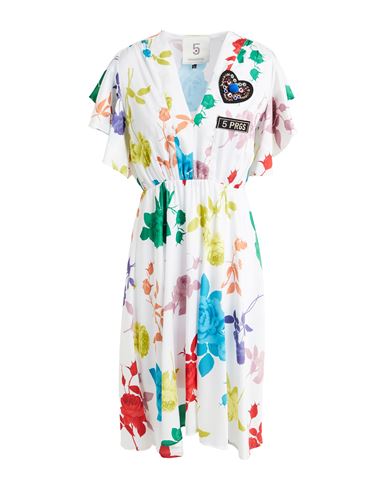 Midi-Kleid Damen Weiß XS Damen