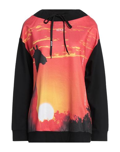 Ice Play Woman Sweatshirt Tomato Red Size S Cotton In Tomato Red