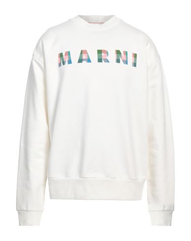 Marni Man Sweatshirt White Size 42 Cotton