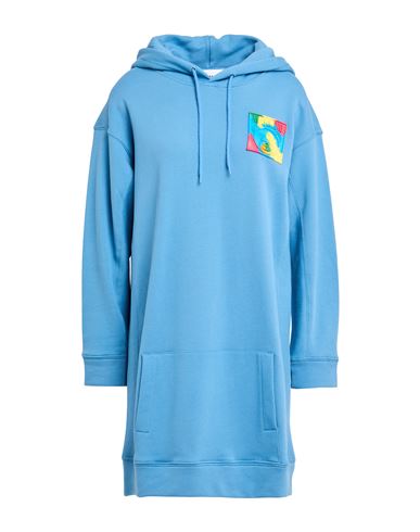 Moschino Woman Sweatshirt Slate Blue Size 6 Cotton