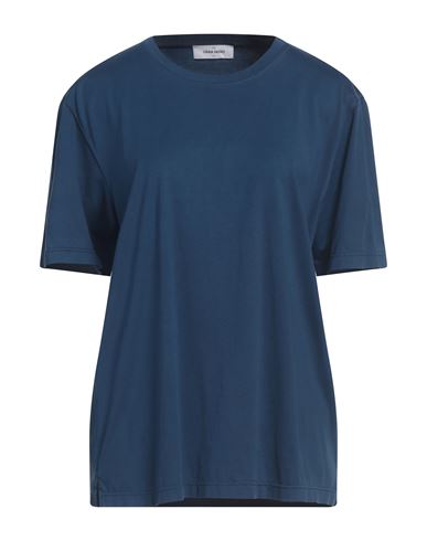 Gran Sasso Woman T-shirt Navy Size 14 Cotton