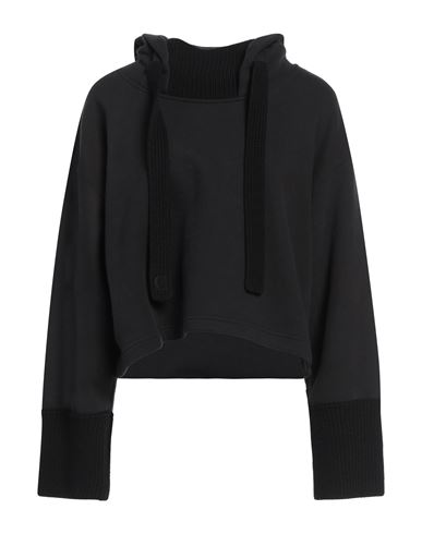 Dondup Woman Sweatshirt Black Size Xs Cotton, Wool, Acrylic In Black