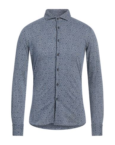 Xacus Man Shirt Blue Size 16 Cotton