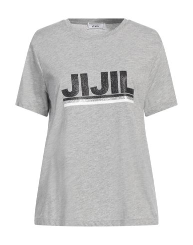 Jijil Woman T-shirt Light Grey Size 4 Cotton
