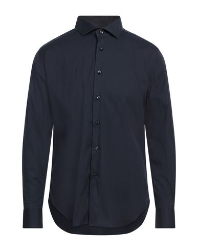 STANDBRIDGE STANDBRIDGE MAN SHIRT MIDNIGHT BLUE SIZE 17 ½ COTTON, POLYAMIDE, ELASTANE 