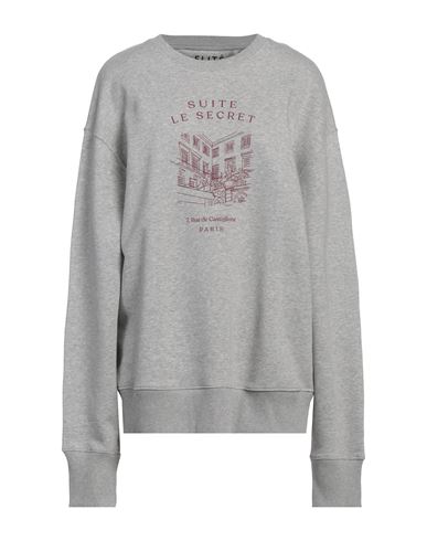 Elite Elitè Woman Sweatshirt Grey Size Xl Organic Cotton, Recycled Polyester