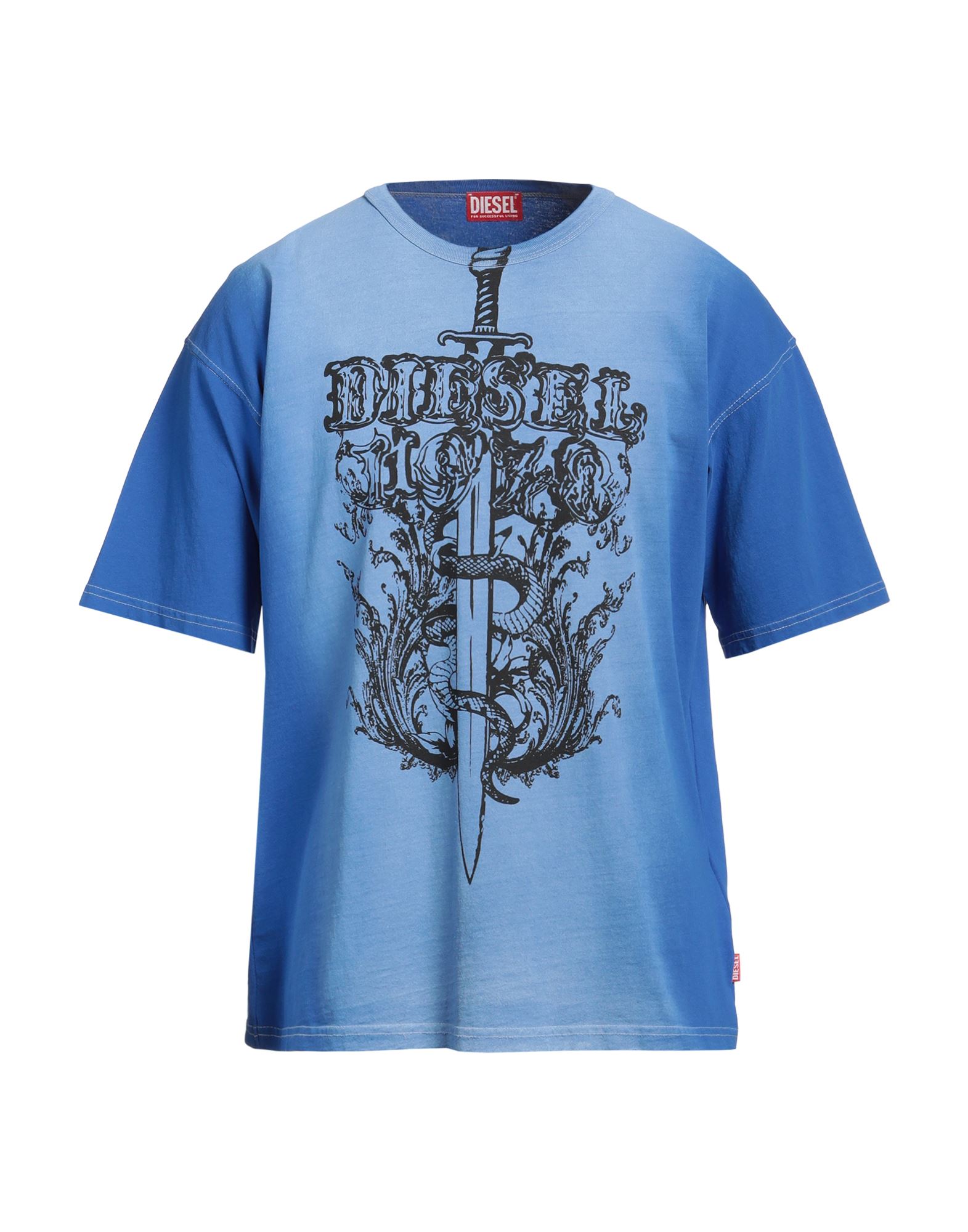 【関税込み】Diesel ブルー T-Hans Tシャツ Hanes ヘインズtシャツ 3枚 青 hanes tシャツ メンズ ブルー