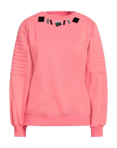 Jijil Woman Sweatshirt Coral Size 4 Cotton, Polyester