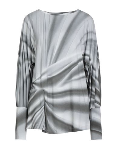 Alberta Ferretti Woman T-shirt Light Grey Size 10 Viscose, Elastane In Gray