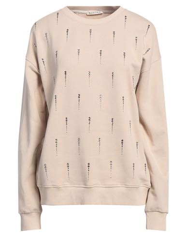 Kartika Woman Sweatshirt Beige Size L Cotton