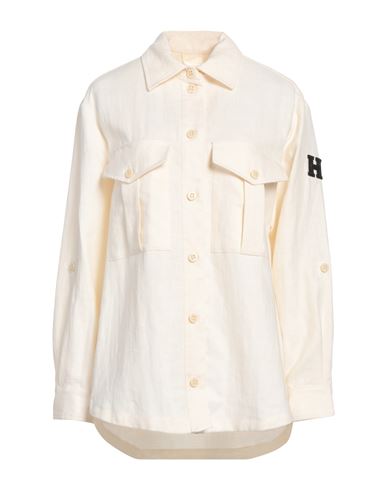 Historic Woman Shirt Ivory Size M Cotton, Linen In White