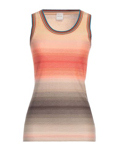 Ps By Paul Smith Ps Paul Smith Woman Tank Top Sand Size L Cotton In Orange