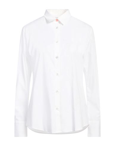 Ps By Paul Smith Ps Paul Smith Woman Shirt White Size 6 Organic Cotton, Elastane
