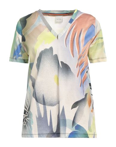 Paul Smith Woman T-shirt Blue Size M Cotton