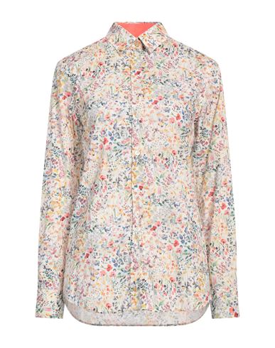 Paul Smith Woman Shirt White Size 8 Organic Cotton, Acetate, Silk